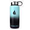 Picture of HYDRO CELL Stainless Steel Insulated Water Bottle with Straw - For Cold & Hot Drinks - Metal Vacuum Flask with Screw Cap and Modern Leakproof Sport Thermos for Kids & Adults (Teal/Black 32oz)