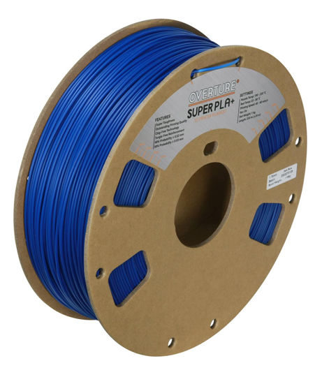 Picture of OVERTURE Super PLA+ Filament 1.75mm, Toughness Enhanced PLA Plus, Cardboard Spool, 1kg Filament (2.2lbs), Dimensional Accuracy +/- 0.03 mm (Dark Blue)