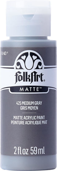 Picture of FolkArt Acrylic Paint in Assorted Colors (2 oz), 425, Medium Gray