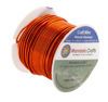 Picture of Mandala Crafts Anodized Aluminum Wire for Sculpting, Armature, Jewelry Making, Gem Metal Wrap, Garden, Colored and Soft, 1 Roll(16 Gauge, Orange)