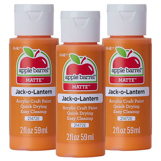 Picture of Apple Barrel Acrylic Paint, Jack-O-Lantern (Pack of 3) 2 oz, 21472EA