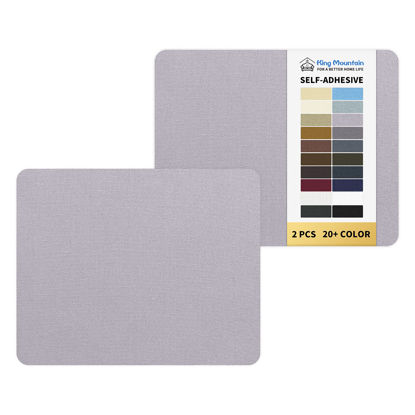 Picture of Canvas Repair Patch 9 x11 Inch 2 Pcs Self-Adhesive Fabric Patch for Sofas, Tents, Furniture,Tote Bags, Car Seats.(Light Grey)