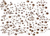 Picture of Bymitel 5000 Pieces 6 Mixed Sizes Glue Fix on Glass Rhinestones Round Crystal Gems Flatback for DIY Jewelry Making with one Picking Pen(6-Sizes 5000PCS, Smoked Topaz)