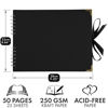 Picture of Bstorify Large Scrapbook Photo Albums 50 Pages (11 x 8.5 inch) Black Thick Kraft Paper, Memory Book - Ideal for Your Scrapbooking, Art & Craft Projects