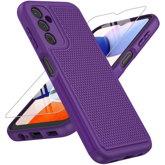 For Samsung Galaxy A14 5G Case Rugged Shockproof Phone Cover + Tempered  Glass