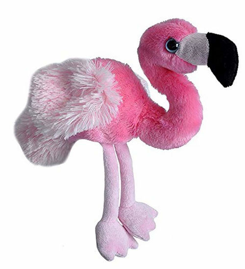 Picture of Wild Republic Flamingo Plush, Stuffed Animal, Plush Toy, Gifts for Kids, Hug’Ems 7"