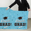 Picture of Graduation Party Decorations , Gongrats Grad Tablecover for 2023 Graduation Party Supplies, 3 pcs Sky Blue Table Cloths, 54"x108"