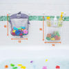 Picture of 2 x Mesh Bath Toy Organizer + 6 Ultra Strong Hooks - The Perfect Bathtub Toy Holder & Bathroom or Shower Caddy - These Multi-use Net Bags Make Baby Bath Toy Storage Easy - For Kids & Toddlers