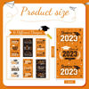 Picture of Graduation Decoration Label Sticker Congrats Mini Candy Bar Wrapper Class of Party Supplies for High School College Nursing Grad Celebration, Candy Not Included (Orange and Black 2023, 180 Pcs)