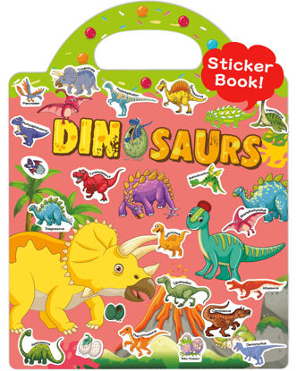 Picture of Benresive Reusable Sticker Books for Kids 2-4, Fun Sticker Books for Toddlers 1-3, Toddler Stickers Age 2-4, 31 Pcs Cute Waterproof Stickers for Teens Girls Boys, Birthday Gifts for Age 2 and Up - Dinosaurs Sticker Book