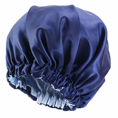 Picture of Satin Bonnet Silk Bonnet Hair Bonnet for Sleeping Satin Bonnet for Hair Bonnets for Women Silk Bonnet for Natural Hair