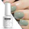 Picture of Vishine Nail Gel Polish, 15ml Soak Off Nail Gel Polish Nail Art Manicure Salon DIY at Home Long-lasting - Sage Glitter 0.5 OZ