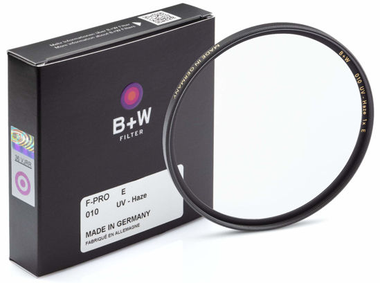 Picture of B + W 55mm UV Protection Filter (010) for Camera Lens - Standard Mount (F-PRO), E Coating, 2 Layers Resistant Coating, Photography Filter, 55 mm, Clear Protector