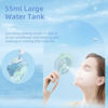 Picture of HandFan Portable Misting Fan, 55ml Large Water Tank, Rechargeable Handheld Personal Mister Fan, Battery Operated Water Spray Mist Fan, 180°Foldable, for Travel, Beach, Camping, Outdoors, Makeup(Green)