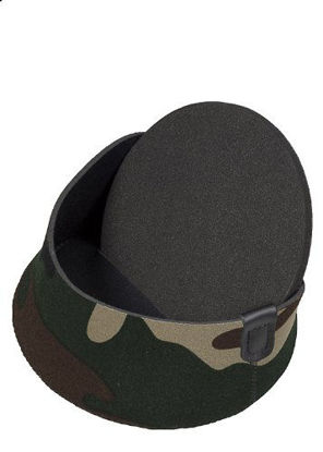 Picture of LensCoat Hoodie, Medium Front Neoprene Lens Cap Fits Hoods from 3.75" to 4.25" Camera Lens Neoprene Protection Forest Green Camouflage lenscoat