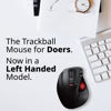 Picture of ELECOM EX-G Left-Handed Trackball Mouse, 2.4GHz Wireless, Thumb Control, 6-Button Function, Ergonomic Design, Optical Gaming Sensor, Smooth Red Ball, Windows11, macOS (M-XT4DRBK-G)