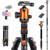 Picture of Tripod for Camera, 81" Camera Tripod Stand, 83 inches DSLR Tripods & Monopods, Heavy Duty Travel Tripod for Binoculars Laser Level Spotting Scope Telescope, Professional Complete Tripod Units