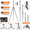 Picture of Tripod for Camera, 81" Camera Tripod Stand, 83 inches DSLR Tripods & Monopods, Heavy Duty Travel Tripod for Binoculars Laser Level Spotting Scope Telescope, Professional Complete Tripod Units