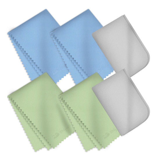 Picture of Bilymate Multi-Purpose Microfiber Eyeglass & Lens & Screen & Glass & Camera & TV Cleaning Cloths and Laptop Screen Wipe Cloth,no Fog Clean Cloth - 6Packs, Assorted Colors