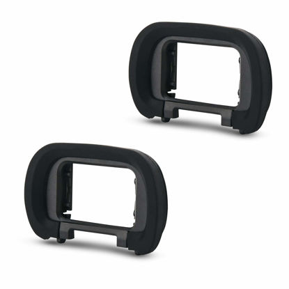 Picture of 2 Pack Soft Silicon Camera Eyepiece Eyecup for Sony A7R V A7 IV A7M4 A7S III A1 ILCE-1 A7SIII A7S3 Camera, Replace Sony FDA-EP19 Rubber Eyecup