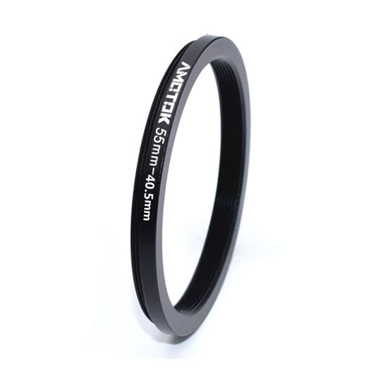 Picture of 55mm Lens to 40.5mm Camera Lens Adapter,55mm-40.5mm Filter Step-Down Ring,Compatible All 40.5mm Filter Accessory.Made from CNC Machined