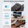 Picture of Lavales 7.1 USB Sound Card, External Amp Sound Card with Virtual 7.1 Surround Stereo Sound for Gaming Headsets, USB Audio Adapter with Micphone/Mute/Volume Control,for PC/PS4/Mac/Laptop/Desktops,Hi-Fi