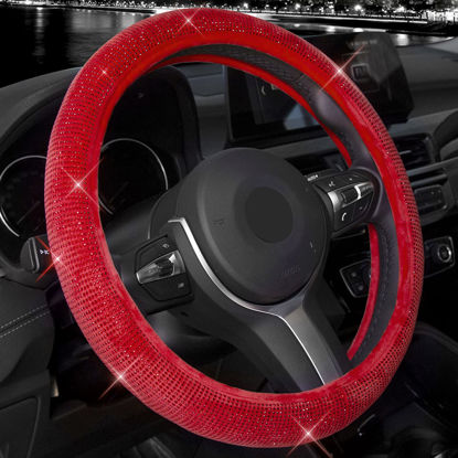 Microfiber Leather Steering Wheel Cover, Anti-Slip Matte Finish, Soft  Padding, Universal 15 Inch Car Steering Cover, Embossing Pattern a, Black  with Black Line - China Car Steering Wheel Cover, Steering Wheel Cover