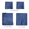 Picture of Queen Size Sheet Set - Breathable & Cooling - Hotel Luxury Bed Sheets - Extra Soft - Deep Pockets - Easy Fit - 4 Piece Set - Wrinkle Free -Comfy - Navy Blue Bed Sheets - Queen Royal Sheets