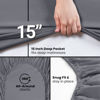 Picture of Utopia Bedding Twin XL Fitted Sheet - Bottom Sheet - Deep Pocket - Soft Microfiber -Shrinkage and Fade Resistant-Easy Care -1 Fitted Sheet Only (Grey)