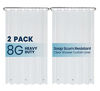 Picture of LiBa Shower Curtain Liners, PEVA 2 Pack Clear Bathroom 72" W x 72" H, 8G Heavy Duty