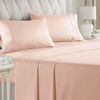 Picture of Hotel Luxury Sheet Set - Breathable & Cooling Sheets - Extra Soft - Deep Pockets - Easy Fit - 4 Piece Set - Wrinkle Free - Comfy - Lavender Pink Bed Sheets - Queen Sheets