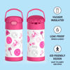 Picture of THERMOS FUNTAINER 12 Ounce Stainless Steel Vacuum Insulated Kids Straw Bottle, Barbie