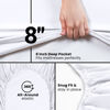 Picture of Utopia Bedding Cot Fitted Sheet - Bottom Sheet - Deep Pocket - Soft Microfiber -Shrinkage and Fade Resistant-Easy Care -1 Fitted Sheet Only (White)