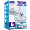 Picture of Vacuum Storage Bags, 6 Jumbo Space Saver Vacuum Seal Bags, Space Bags, Vacuum Sealer Bags for Clothes, Comforters, Blankets, Bedding (6J)