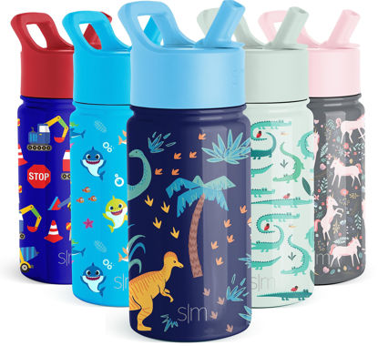 Simple Modern 14oz Stainless Steel Dino Summit Kids Tumbler with Lid and  Straw