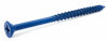 Picture of CONFAST 1/4" x 3-3/4" Blue Flat Phillips Concrete Screw Anchor with Drill Bit for Anchoring to Masonry, Block or Brick (100 per Box)