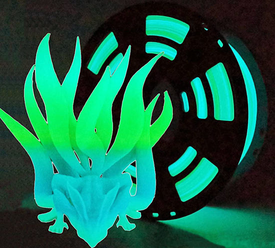 Picture of Stronghero3D PLA 3D Printer Filament,Glow in The Dark Filament, Glow Green/Blue 1.75mm(2.2LBS) Accuracy +/-0.05mm for Ender3 Ender5 CR10