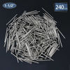 Picture of 240pcs Hardware Nails, 1-1/2 Inches Nickel Plated Hanging Nails, Wall Nails for Hanging Picture, Wood Nails, Long Nails, Wire Nails (1-1/2 In)