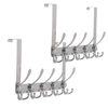 Picture of Encozy Over The Door Hooks,Coat Rack for Hanging Clothes Hat Towel (Heavy Duty Silver 2pcs)