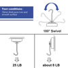 Picture of E BAVITE Swivel Swing Magnetic Hooks, Strong Neodymium Rare Earth Heavy Duty Magnet Hook Perfect for Refrigerator and Other Magnetic Surfaces, Pack of 1,Silver