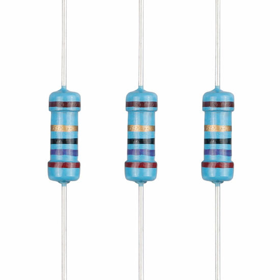 Picture of EDGELEC 100pcs 27 ohm Resistor 1/2w (0.5Watt) ±1% Tolerance Metal Film Fixed Resistor, Multiple Values of Resistance Optional