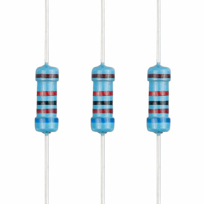 Picture of EDGELEC 100pcs 62K ohm Resistor 1/2w (0.5Watt) ±1% Tolerance Metal Film Fixed Resistor, Multiple Values of Resistance Optional