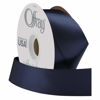 Picture of Berwick Offray Double Face Satin Ribbon, 50 Yards, Navy Blue