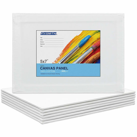 US Art Supply 8 x 10 inch Professional Artist Quality Acid Free Canvas Panels 12