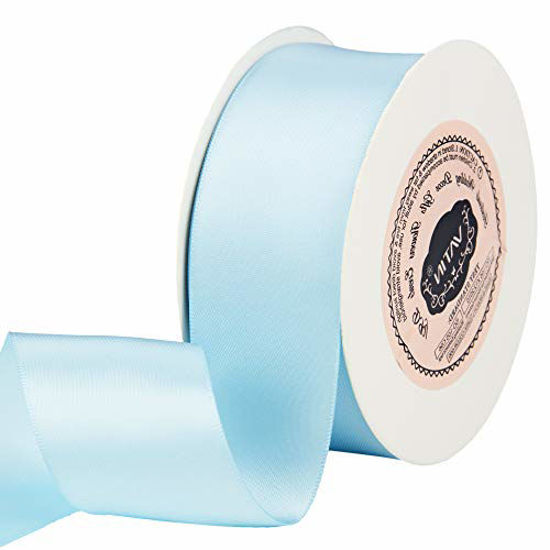 Double Faced Satin Ribbon, 1-1/2-Inch, 25-Yard White