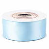 Picture of VATIN 1-1/2 inches Wide Double Faced Polyester Light Blue/Baby Blue Satin Ribbon Continuous Ribbon- 25 Yard, Perfect for Wedding, Gift Wrapping, Bow Making & Other Projects