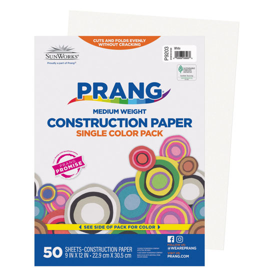  Prang (Formerly SunWorks) Construction Paper, White