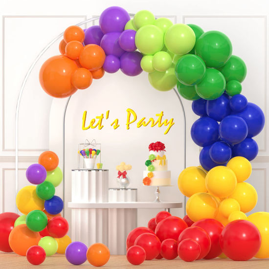 GetUSCart- YAOWKY Rainbow Balloons Garland Arch Kit,126 pcs 18 12 10 5 ...