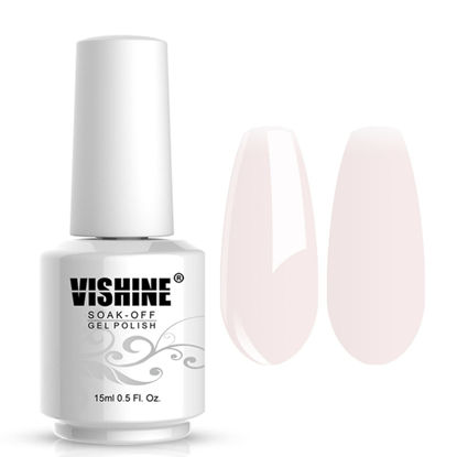 Picture of Vishine Gelpolish Professional Manicure Salon UV LED Soak Off Gel Nail Polish Varnish Color Seashell(1345)