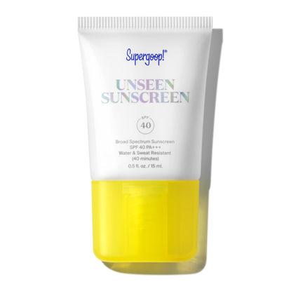 Picture of Supergoop! Unseen Sunscreen - SPF 40 - .5 fl oz - Invisible, Broad Spectrum Face Sunscreen - Weightless, Scentless, and Oil Free - For All Skin Types and Skin Tones